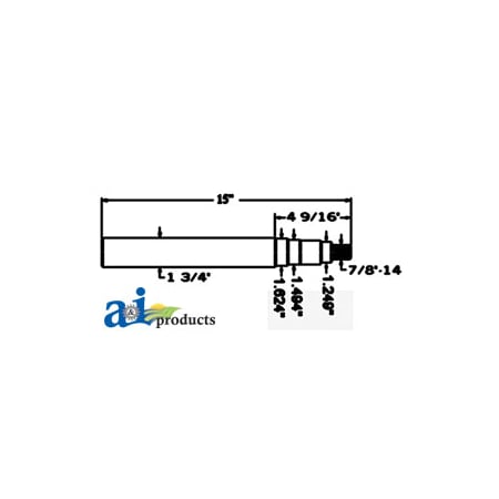 A & I Products Spindle 11" x2.5" x2.5" A-SP3560